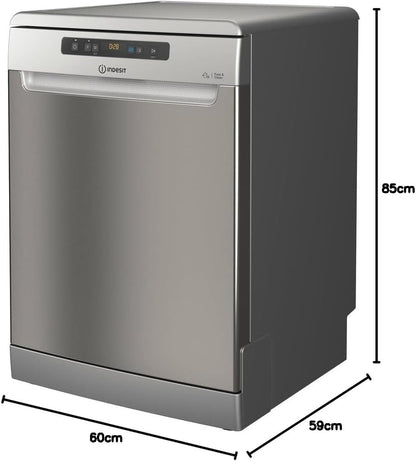 Indesit DFO 3C23 AX, Lave-Vaisselle Pose Libre 60Cm, 14 Couverts, E