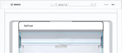 Bosch GSN58VWEV Série 4 - Congélateur, Pose-Libre, No Frost, Vario Zone | 191 X 70 Cm, Blanc, 366 L, Technologie Intelligent Inverter, Technologie Multi Airflow, Tiroir De Congélation XXL Big Box