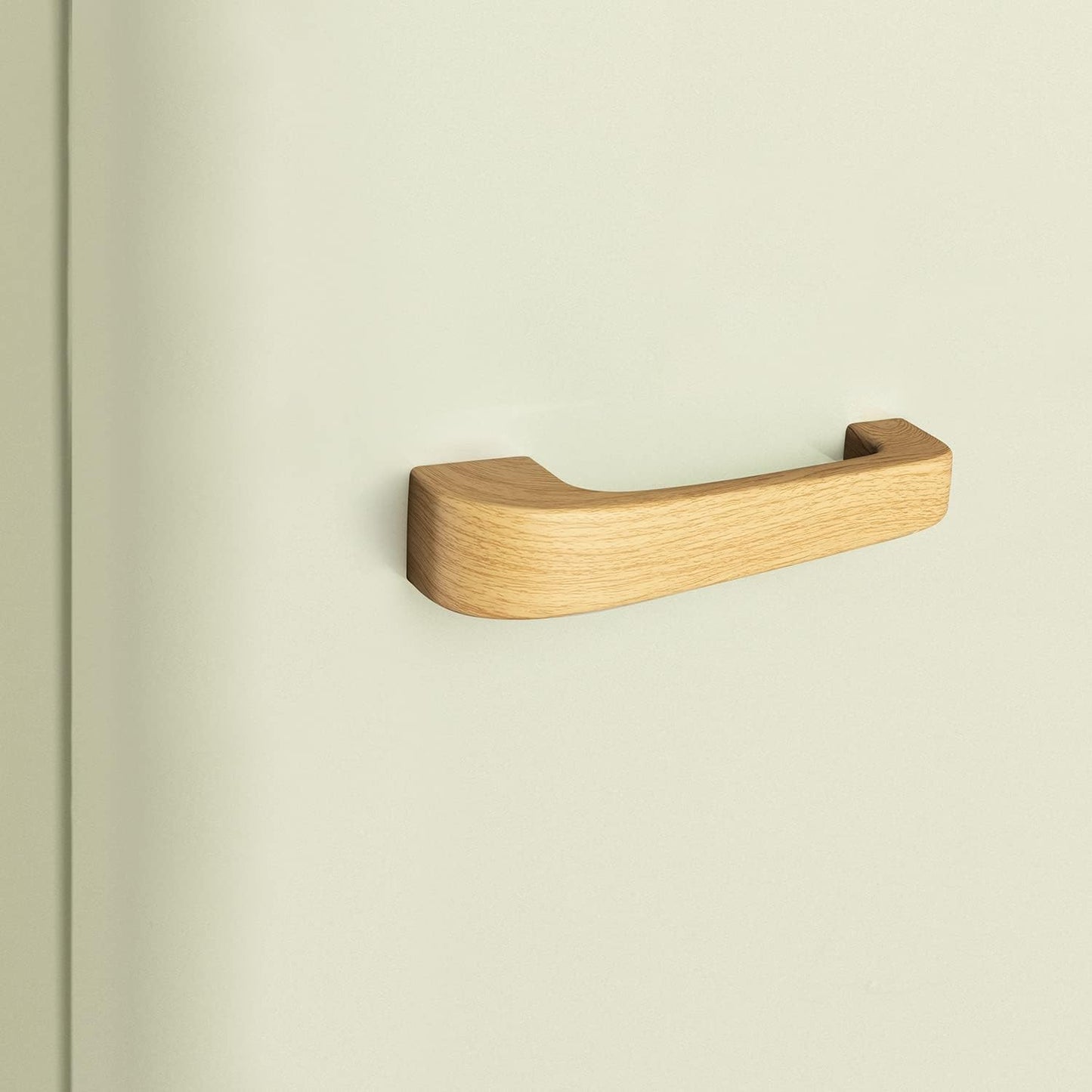 / RETRO FRIDGE 83.5 Wood/Réfrigérateur Vert Avec Poignée Bois/Pratique Et Fonctionnel, Matériaux Résistants