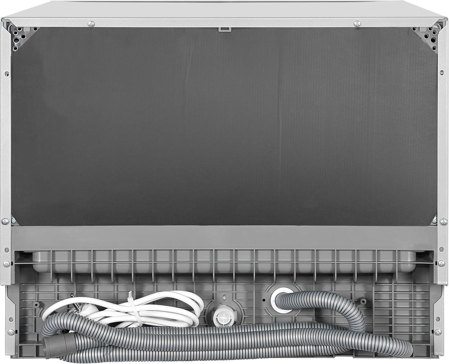 Exquisit GSP206-030D Tischgeschirrspüler, 55 Cm Breit, 6 Maßgedecke, 7 Programme, Startzeitvorwahl, Besteckkorb, Silber