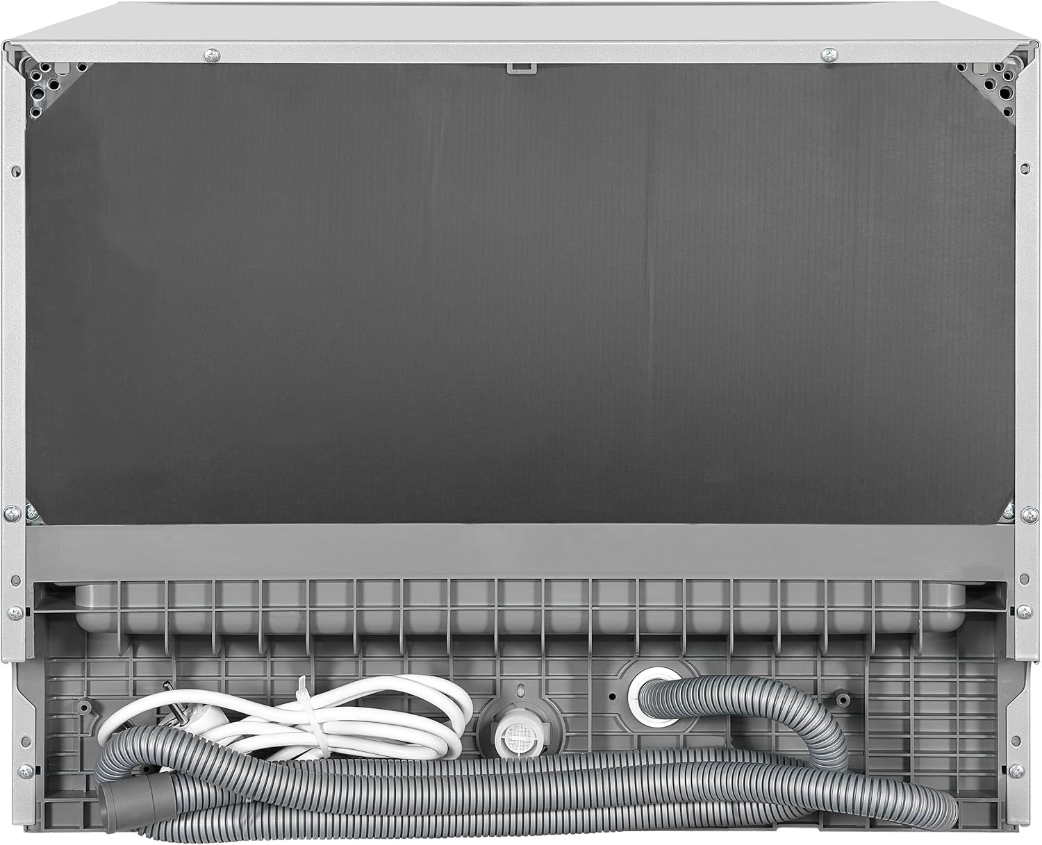 Exquisit GSP206-030D Tischgeschirrspüler, 55 Cm Breit, 6 Maßgedecke, 7 Programme, Startzeitvorwahl, Besteckkorb, Silber
