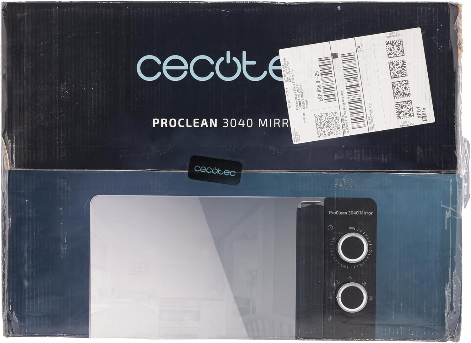 Micro-Ondes Proclean 3040. Capacité De 20 L, Revêtement Ready2Clean, 700 W De Puissance, 6 Niveaux De Fonctionnement, Minuterie 30 Minutes, Mode Décongeler, Finition Noir.