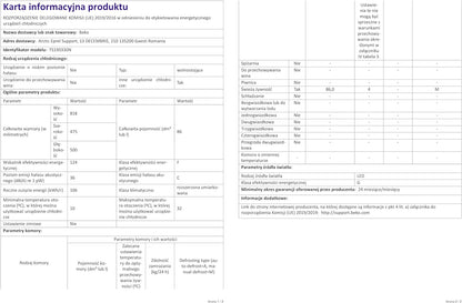 Beko TS190330N Réfrigérateur Table Top - Encastrable, 38 Db, Classe F