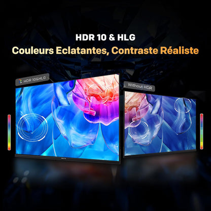 40 Pouces (100 Cm) Smart TV FHD Google Television LED, Gen 6 QLED +, HDR 10 Dolby Audio Bluetooth 5,1 Eyecare Tuner DVB-T/T2/C/S/S2 CI+, 1.5GB RAM Amélioration (40MQH7000Y, 2026 Nouveau Modèle)