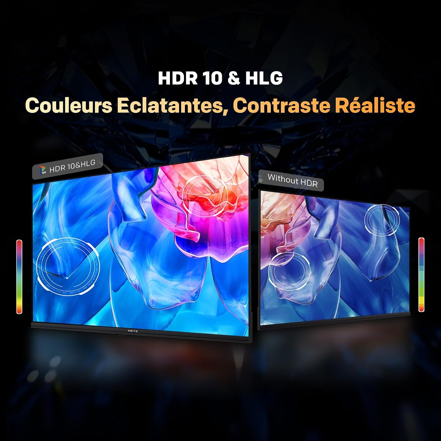 43 Pouces (108 Cm) Smart TV FHD Google Television LED, Gen 6 QLED +, HDR 10 Dolby Audio Bluetooth 5,1 Eyecare Tuner DVB-T/T2/C/S/S2 CI+ (43MQH7000Z, 2026 Nouveau Modèle)