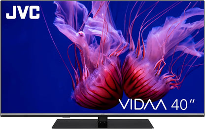 QLED VIDAA LT-40VQF555D Téléviseur Full HD, HDR Avec Triple Tuner Intégré, 40 ", LED Noir