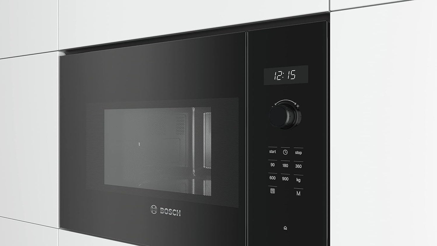BFL554MB0 - Série 6 - Micro-Ondes Intégrable, 59 X 38 Cm, 25 Litres, Noir