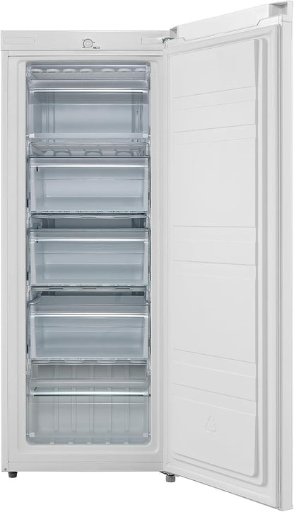 ' 160L Congélateur Armoire, Réglage De La Température, Blanc | Porte Réversible, 42 Db Silencieux, 183 Kwh/An, Thermostat Réglable, Pieds Ajustables, Puissance De Congélation Élevée