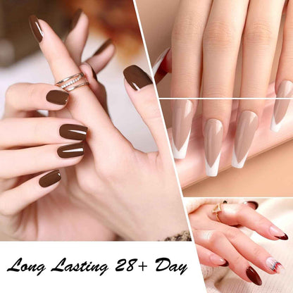 Lot Vernis Semi Permanent 24 Couleurs Gel Nail Polish CC6 | Avec Base Et Top Coat Vernis À Ongles/Matt/Primer Ongle Gel Uv Et Déshydrateur Pour/Renforcer La Carte Gel/Couleur