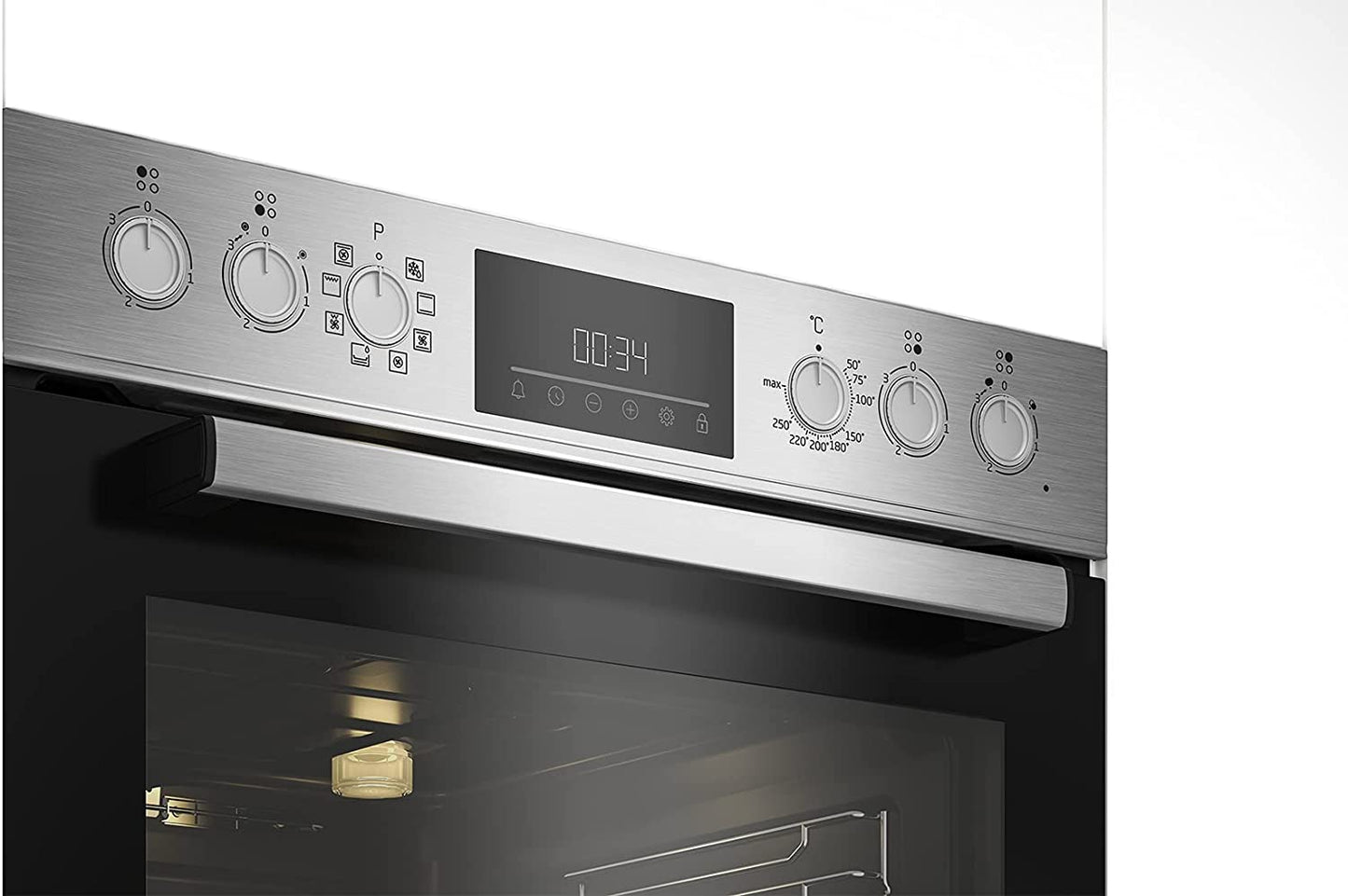 BBUM12328X Aeroperfect Ensemble De Plaques De Cuisson Encastrables En Vitrocéramique 8 Types De Chauffage Fonction Nettoyage Steamshine Acier Inoxydable