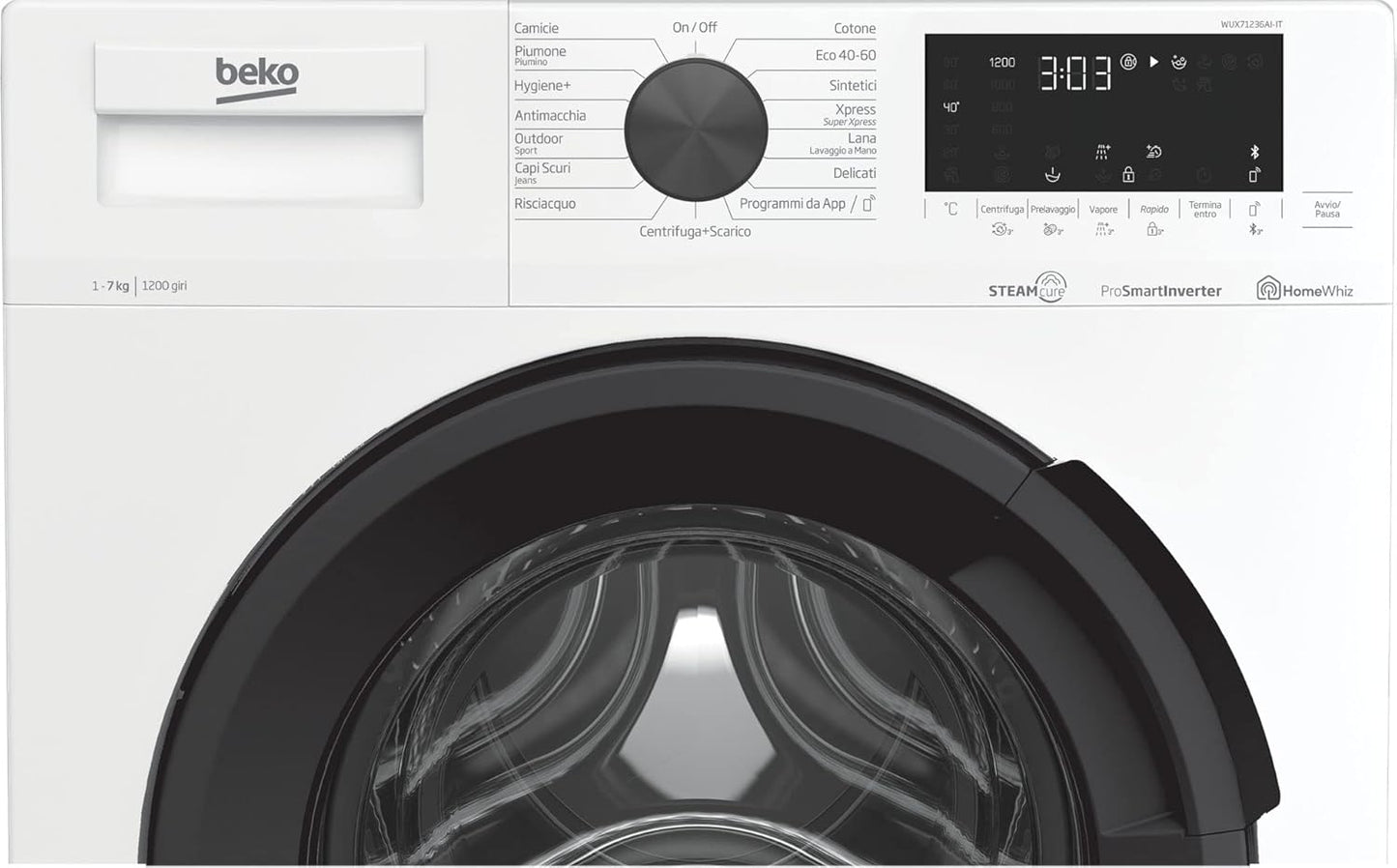 Lavatrice Libera Installazione Beko WUX71236AI-IT