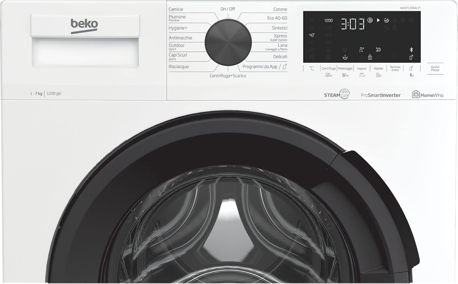 Lavatrice Libera Installazione Beko WUX71236AI-IT