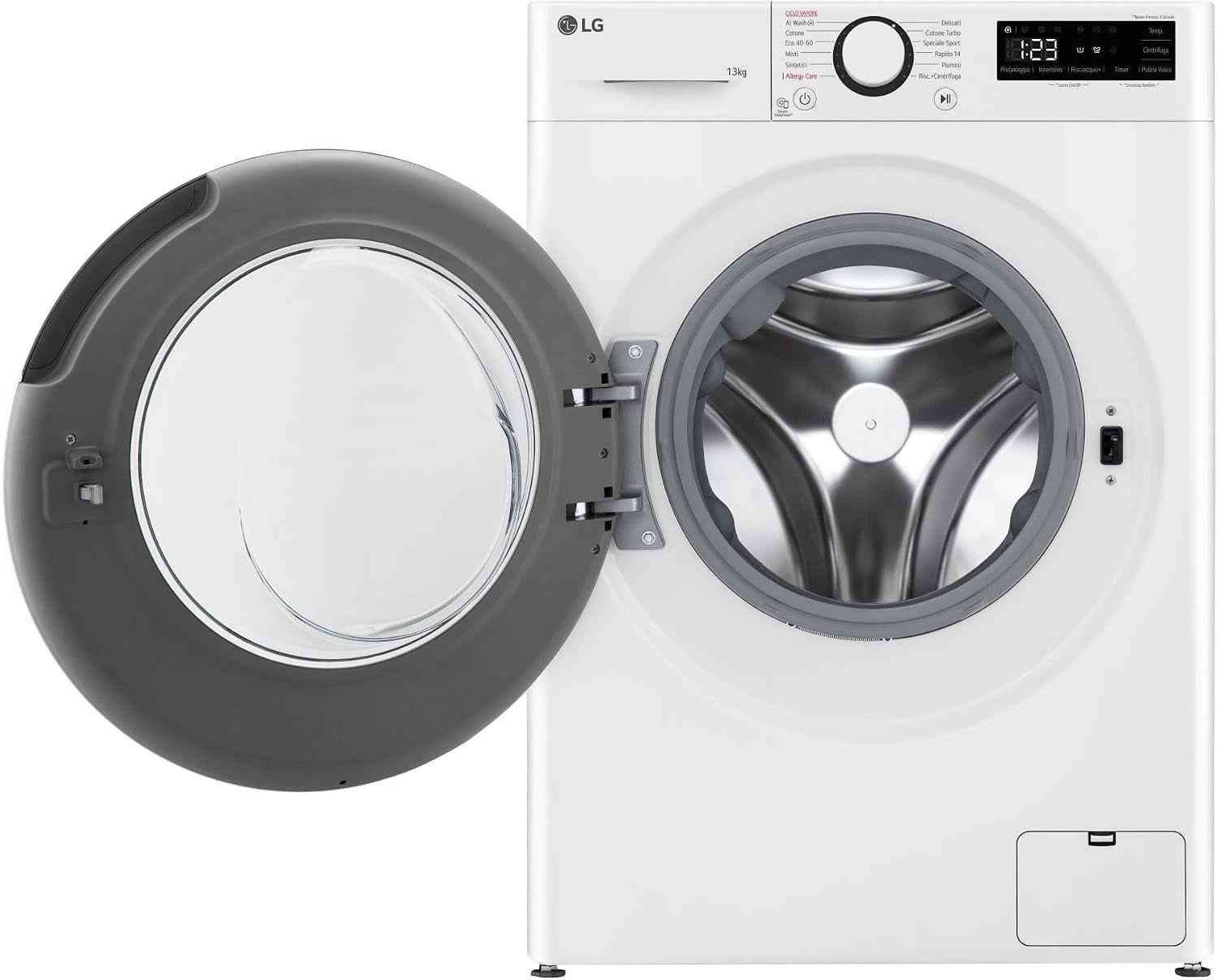 AI DD F4R3013NSWB Machine À Laver Classe a -10%, Charge Avant Série R3, Machine À Laver 13Kg, 1400 Tours, Aiwash, Lavage À La Vapeur, Moteur Direct Drive, Smart Diagnosis, Comptoir, Blanc