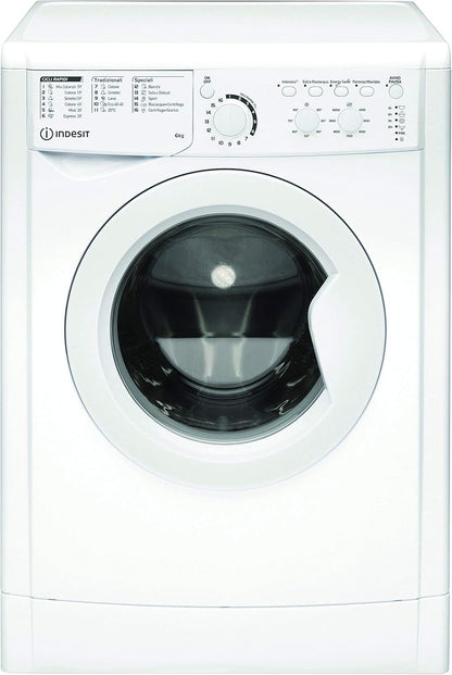 EWC 61051 W IT N - Machine À Laver 6 Kg Libre Installation, Charge Avant. Centrifugeuse 1000 Tours Par Minute - Largeur 59,5 Cm, Profondeur 51,7 Cm, Hauteur 85 Cm, Classe Énergétique F