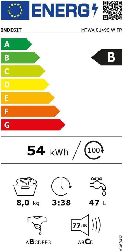 INDESIT Lave Linge Frontal MTWA81495WFR