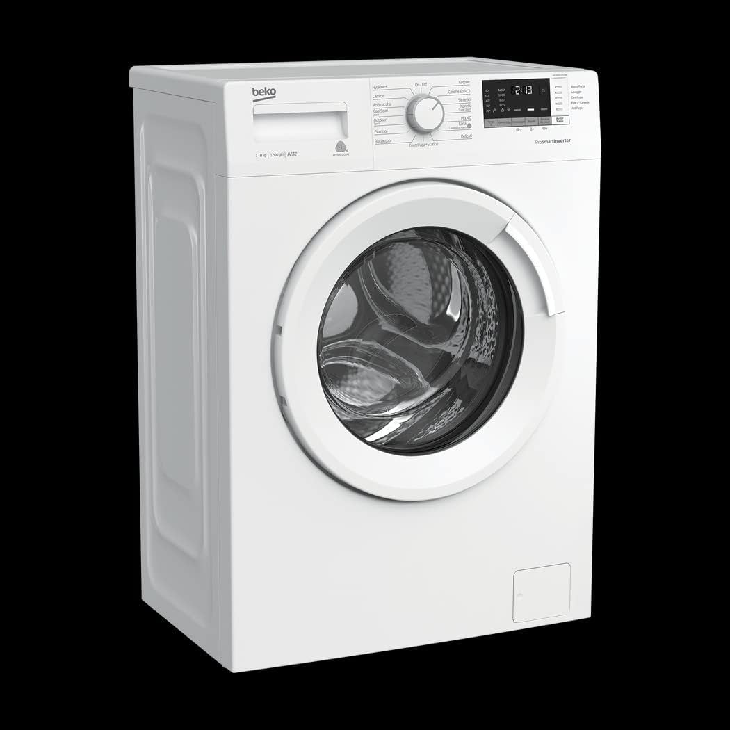 Beko WUX81232WI/IT Lavatrice Libera Installazione Caricamento Frontale 8 Kg 1200