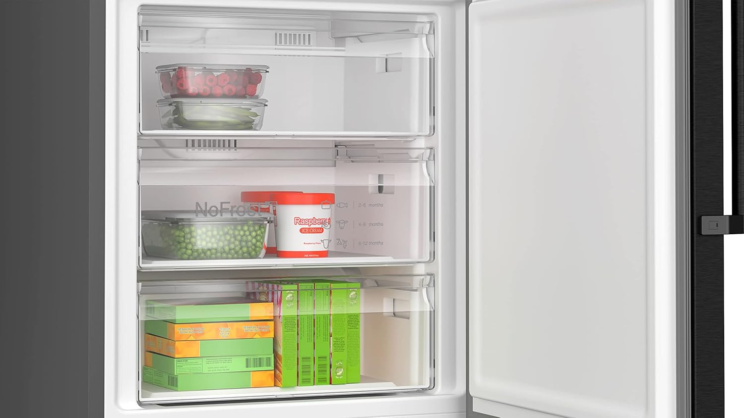 Réfrigérateur Série 4 C Inox, 440 L, Acier Inoxydable
