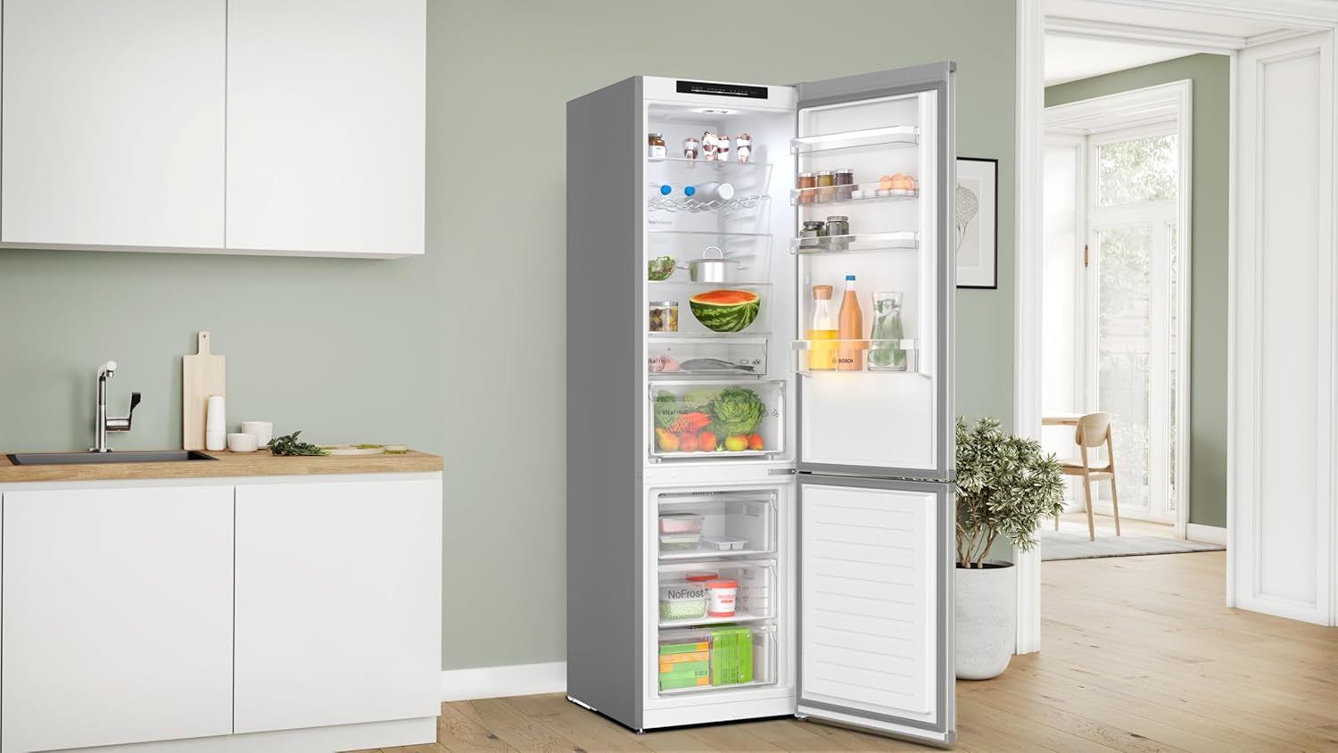 Série 4 KGN392LAF 70/30 Réfrigérateur Congélateur Acier Inoxydable Classe A