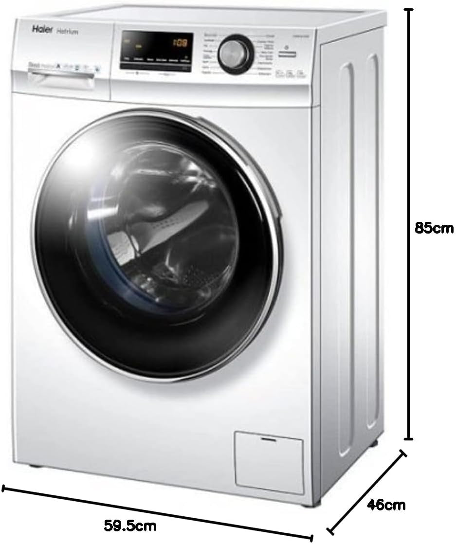 HW70-B12636N Série 636 Machine À Laver Slim 7 Kg, Charge Avant, 1200 Tours, Option Vapeur, 59 X 46 X 85 Cm, Blanc, Classe A