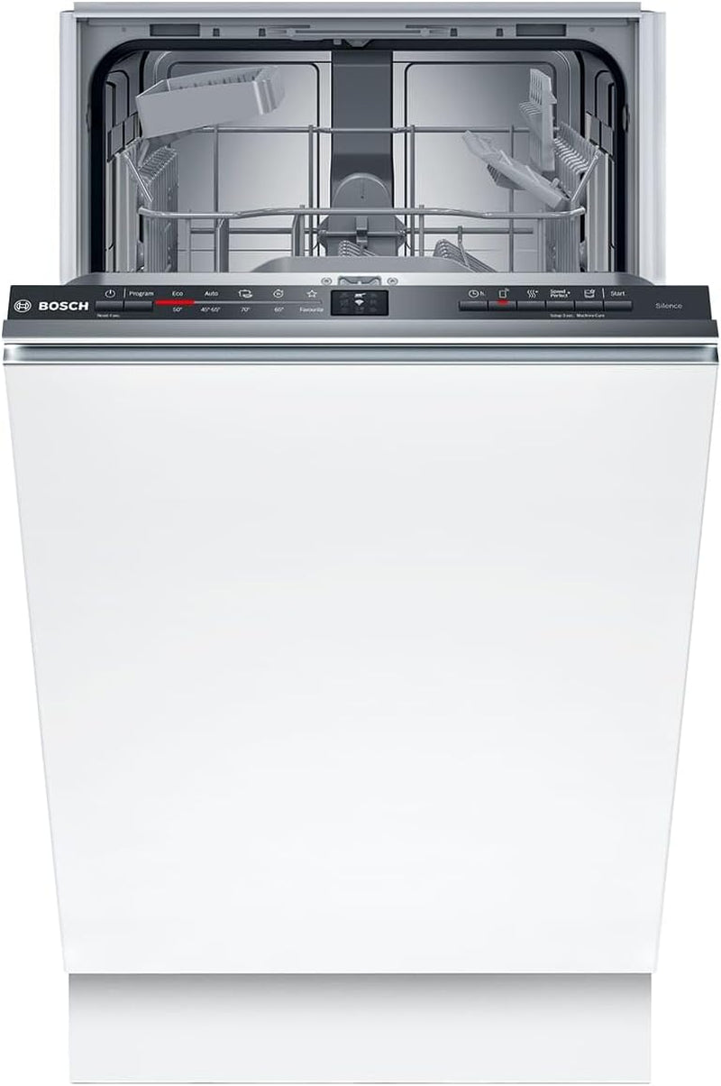SPV2HKX42E - Série 2 - Lave-Vaisselle Tout Intégrable - 45 Cm - 10 Couverts - Home Connect &  Four Encastrable Série 4-60 X 60 Cm - HBA553BR0 - Four Multi-Fonctions À Air Chaud 3D
