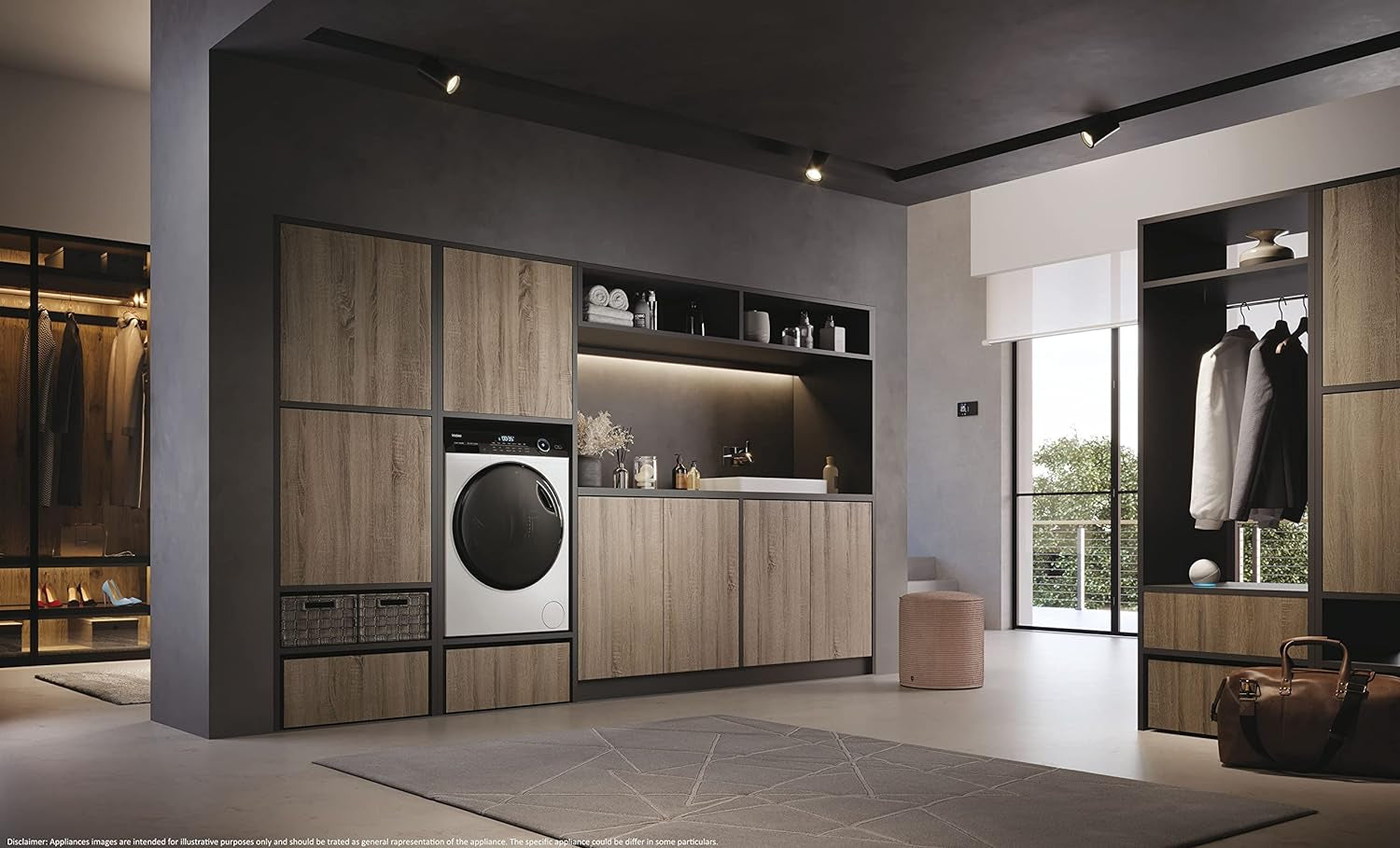 HW90-B14959 Série I-Pro 5, Machine À Laver Wi-Fi, 9 Kg À Charge Avant, 1400 Tours, Technologie Micro Vapeur Refresh, Traitement Antibactérien, Sans Installation, 60 X 50 X 85 Cm, Classe A