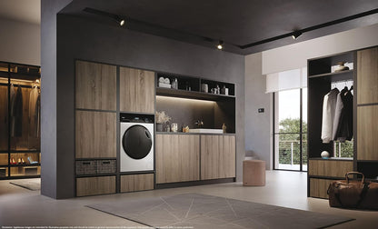 HW100-B14959 Série I-Pro 5, Lave-Linge Wi-Fi 10 Kg À Chargement Frontal, 1400 Tours, Technologie Micro Vapeur Refresh, Traitement Antibactérien, Sans Installation, 60 X 50 X 85 Cm, Classe A
