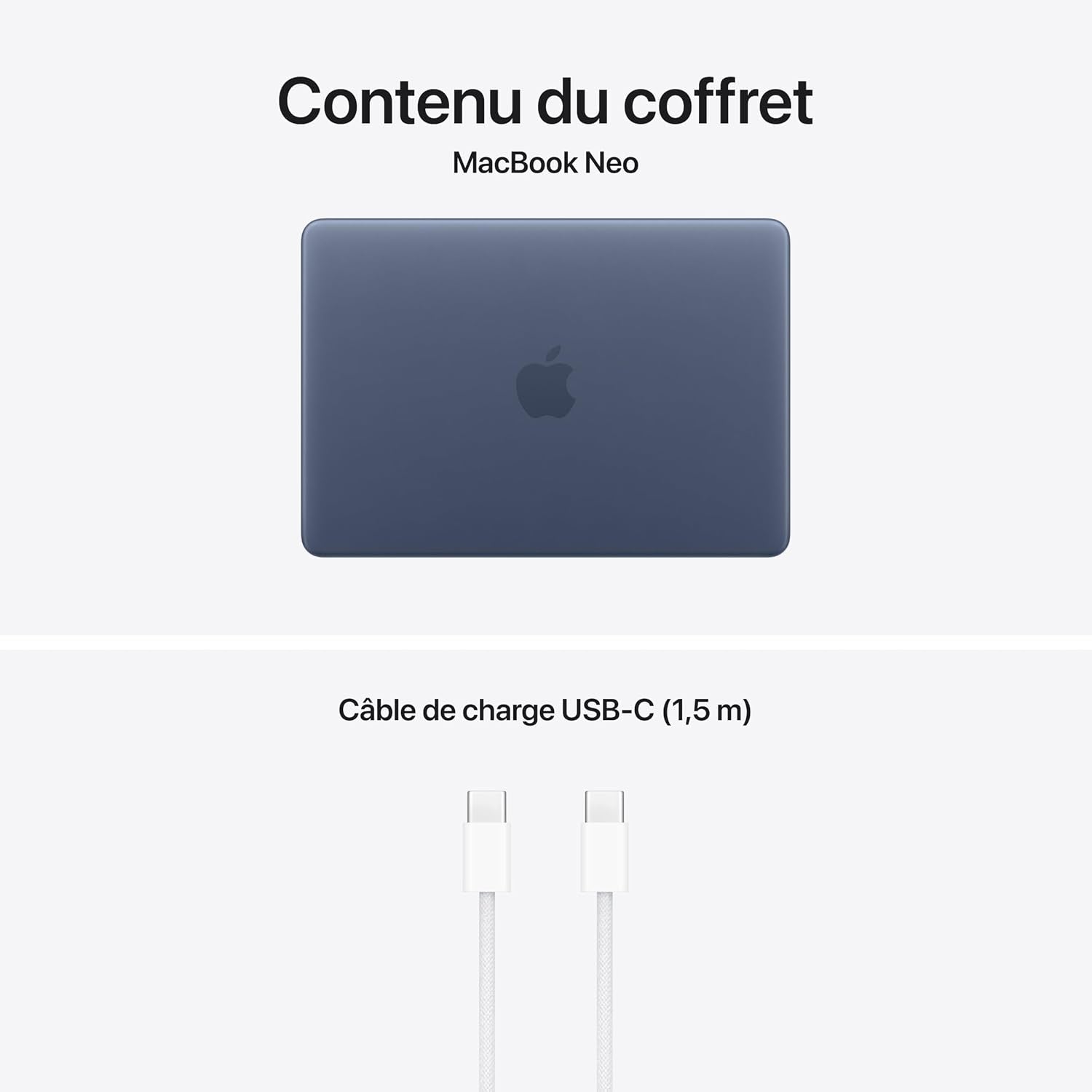 Macbook Neo 13″ 2026 Portable Avec Puce A18 Pro : Conçu Pour L’Ia Et  Intelligence, Écran Liquid Retina, Mémoire Unifiée 8 Go, SSD 256 Go, Caméra Facetime HD 1080P ; Indigo