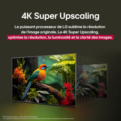 LG TV QNED AI 2025 | 55QNED8E | 55'' (139Cm) | 4K UHD | HDR10 | Webos 25 | Télécommade AI Magic Remote | Alexa, Google Assistant | Netflix Disney+ CANAL+ Prime Video | Airplay 2 | Luminosité Éclatante