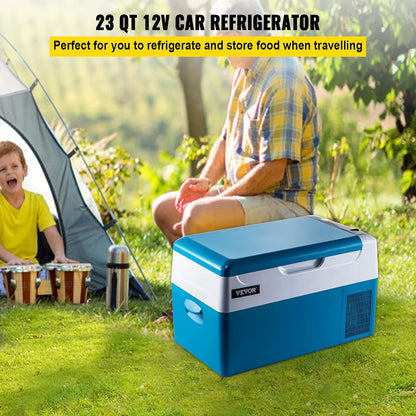 Mini Réfrigérateur De Voiture Mini Frigo Portable Électrique (22L)