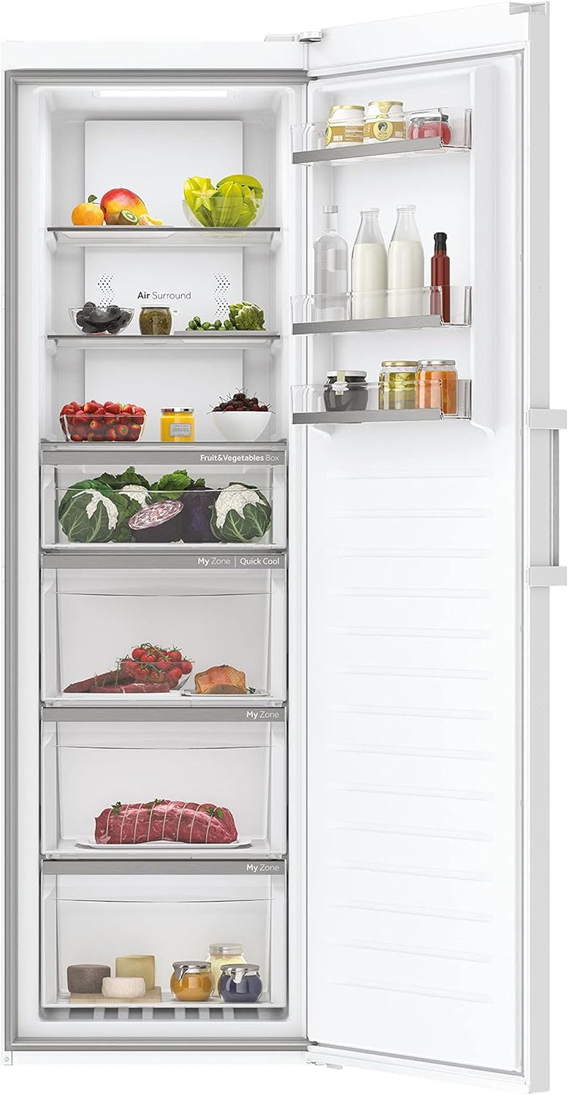 H3R-330WNA Réfrigérateur/Efficacité Énergétique : Classe A/Compresseur Inverter/Tri Zone/Volume Utile 330 L/No Frost/Commande Électronique/Blanc