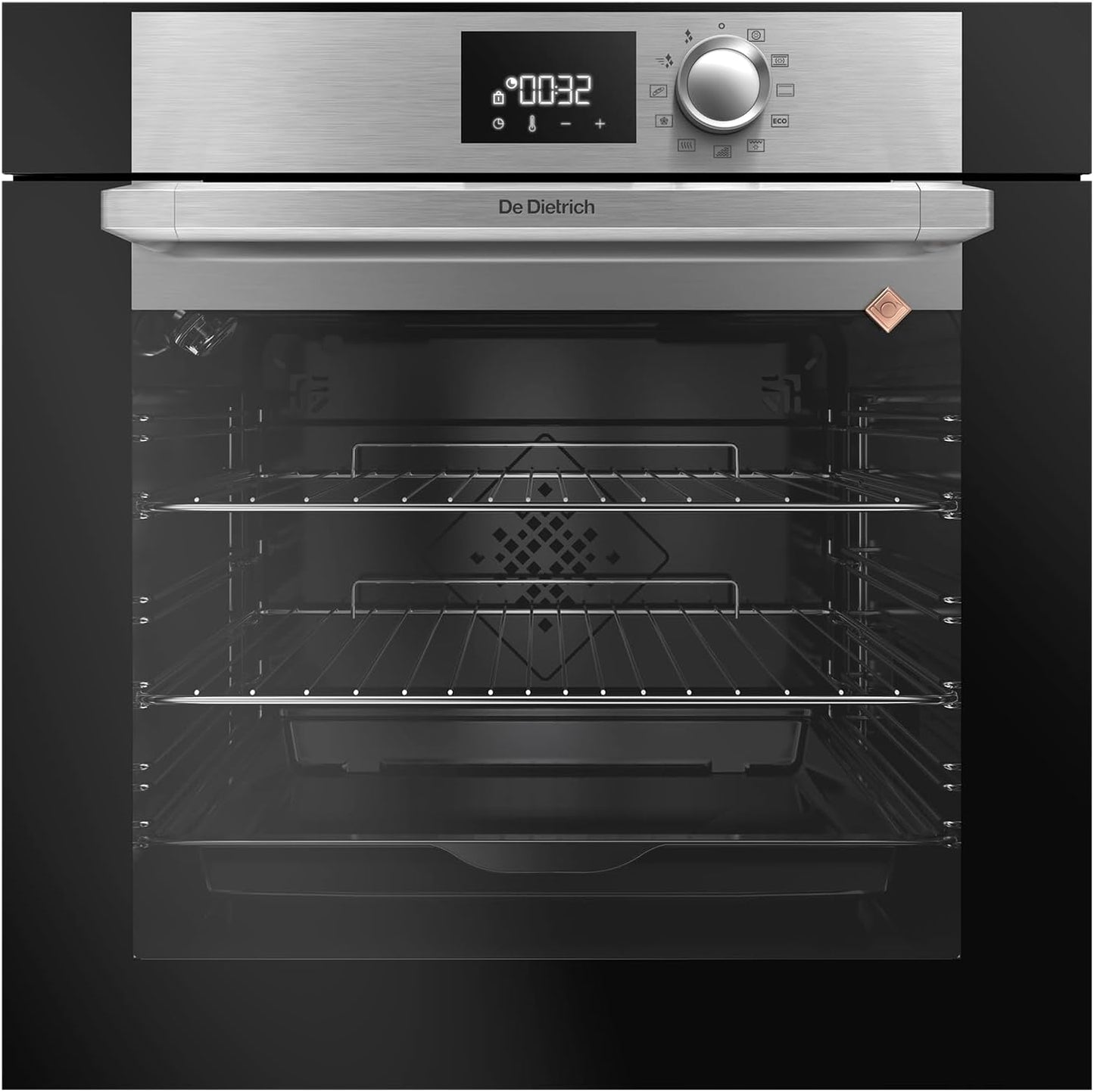 Four Encastrable Pyrolyse De Dietrich DOP7220X - Four Pyrolyse Noir - Multifonction - Chaleur Tournante Ou Pulsée - 73 Litres - Classe Énergétique A+