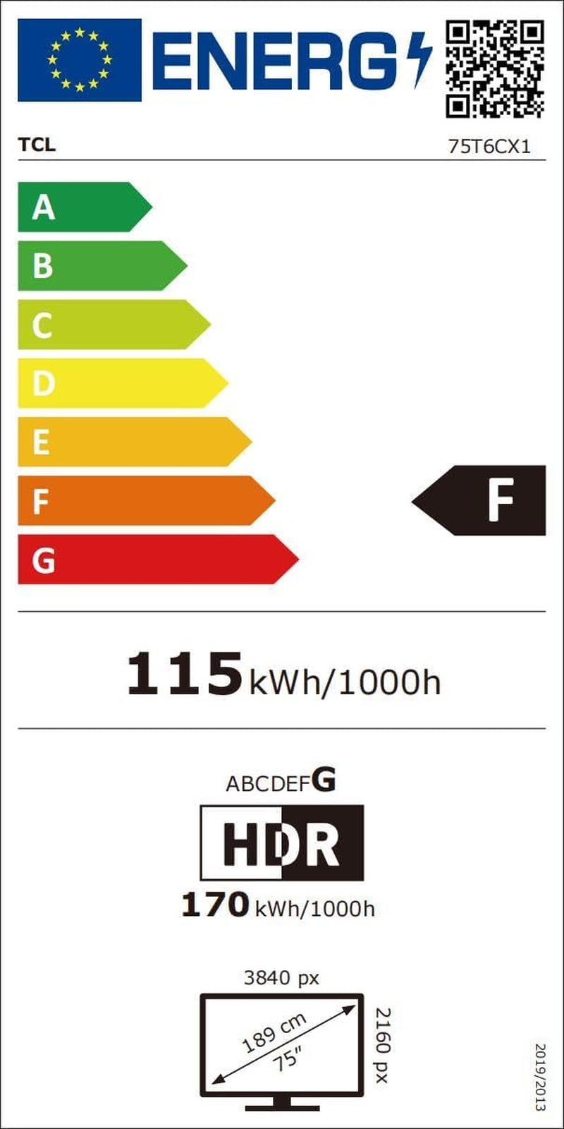 TCL 75T6C 75” QLED 4K HDR TV, Fire TV (Téléviseur Intelligent Avec Dolby Vision Et Atmos, HDR10+, Appuyez Et Demandez À Alexa)