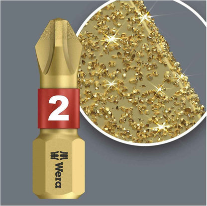 Bitorsion Embout Pour Vis Phillips À Revêtement Diamanté Ph3 X 25 Mm
