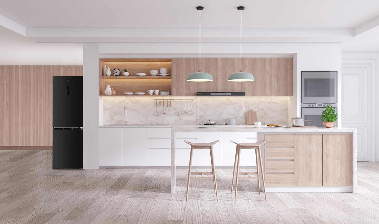 Réfrigérateur Combiné Congélateur Bas 323L GCB323NFDX - No Frost - Dark Inox