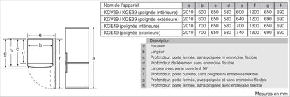 KGE398IBP - Série 6, Réfrigérateur Combiné Pose-Libre, 201 X 60 Cm, Inox anti Trace De Doigts