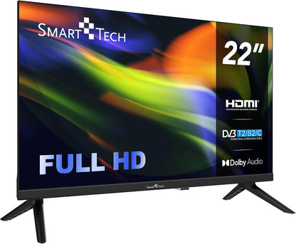 TV LED Full HD 22" (55 Cm) 22FN01V, HDMI, USB, Résolution: 1920 * 1080, Modèle 2024