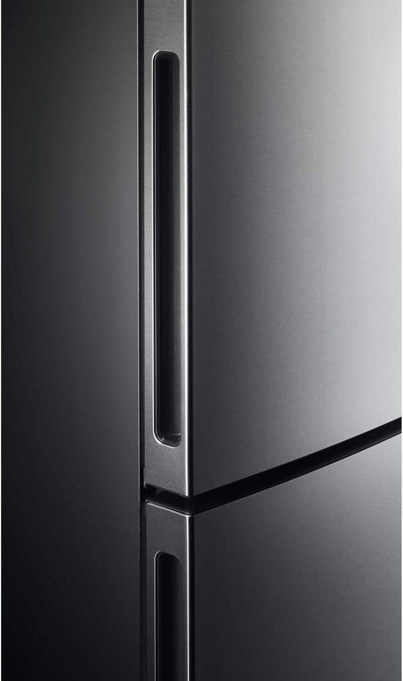 RCB736D5MX Réfrigérateur Combi 2,01 M, Dclass A+++, Customflex Cooling 360° Multiflow Twintech, Écran LED, Tiroir Extrachill, Poignée Intégrée, Lumières LED, Inox