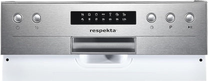 Respekta Lave-Vaisselle Semi-Intégré 45 Cm / Lave-Vaisselle Encastrable Avec Panier À Couverts Flexible / 6 Programmes / Départ Différé / 9 Couverts / Affichage LED / GSP45TIDM