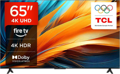 TCL 65PF650 65 Pouces 4K Ultra HD, HDR TV, Smart LED Fire TV (Dolby Vision, Dolby Atmos, DTS, HDR 10, Alexa Intégré, Airplay2, Miracast)