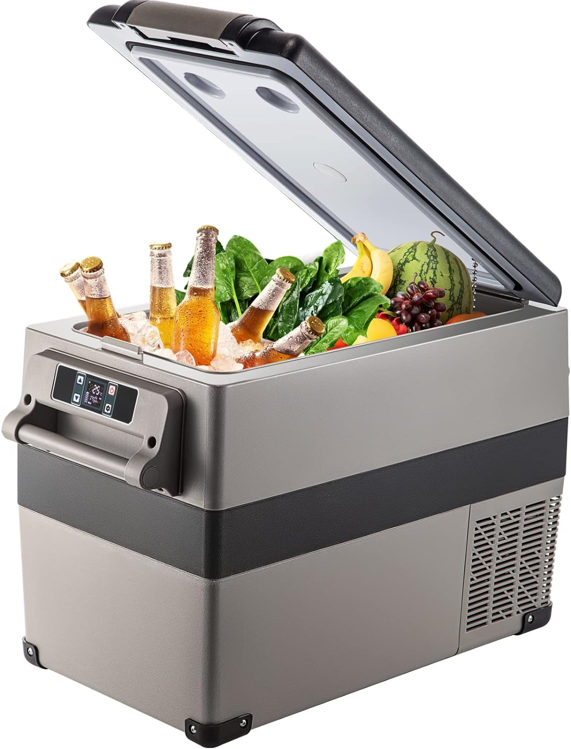 Réfrigérateur Portable À Compression 45 L,Réfrigérateur De Voiture 693 X 345 X 456 Mm，Mini Frigo Glacière Électrique 60W Réfrigération Rapide Conduite Sécurisée Pour Maison/Voiture/Camping