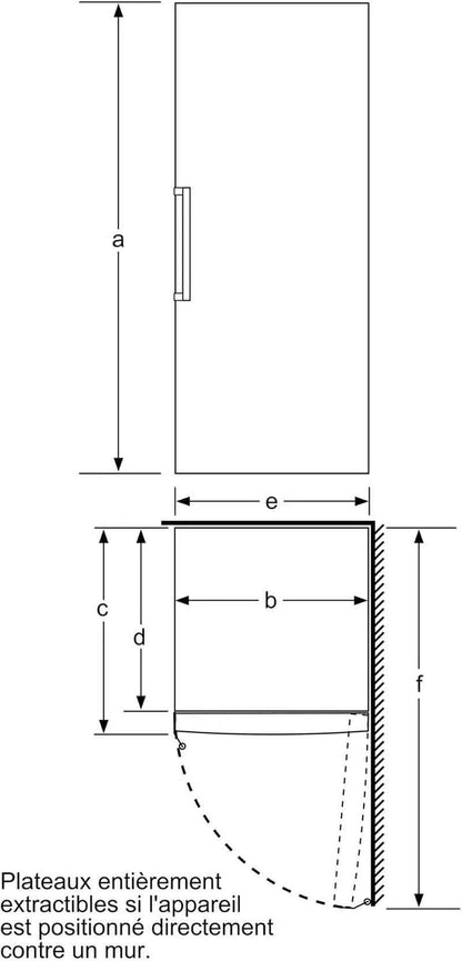 Bosch GSN58VWEV Série 4 - Congélateur, Pose-Libre, No Frost, Vario Zone | 191 X 70 Cm, Blanc, 366 L, Technologie Intelligent Inverter, Technologie Multi Airflow, Tiroir De Congélation XXL Big Box