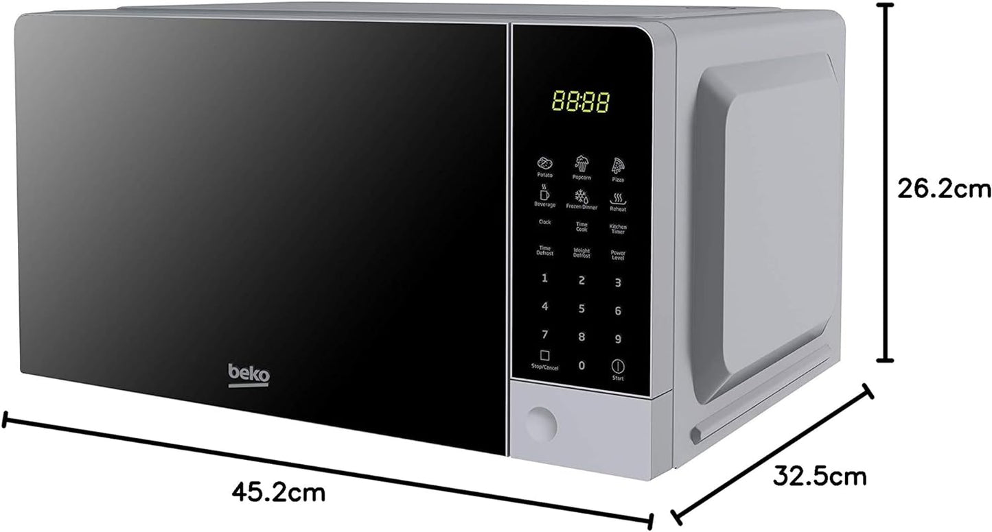 Beko Moc201103S Four À Micro-Ondes 20 L, Numérique, Argenté