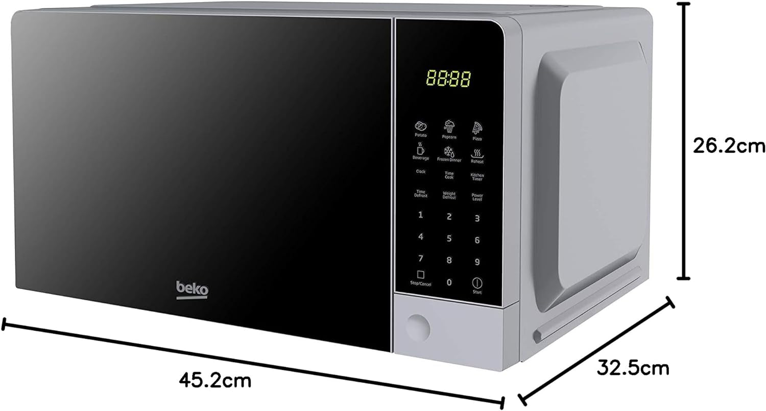 Beko Moc201103S Four À Micro-Ondes 20 L, Numérique, Argenté