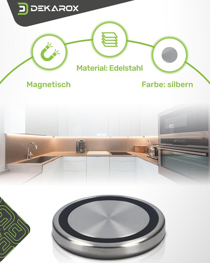 DEKAROX Bouton Rotatif Twistpad Magnétique 50 Mm De Diamètre Pour Neff 10004928 Pour Plaque De Cuisson À Induction, Four