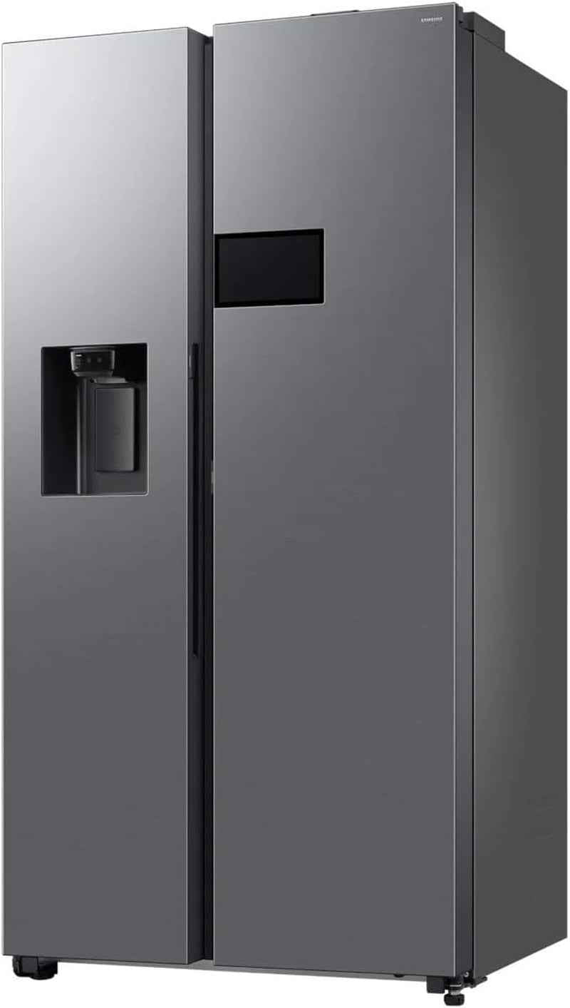 Samsung RS90F65EDTEF Réfrigérateur-Congélateur Côte À Côte, Réfrigérateur AI Avec Congélateur, 178 Cm, 621 L, Distributeur D'Eau/Glaçons Avec Réservoir D'Eau, AI Home, Commande Vocale, Aspect Inox
