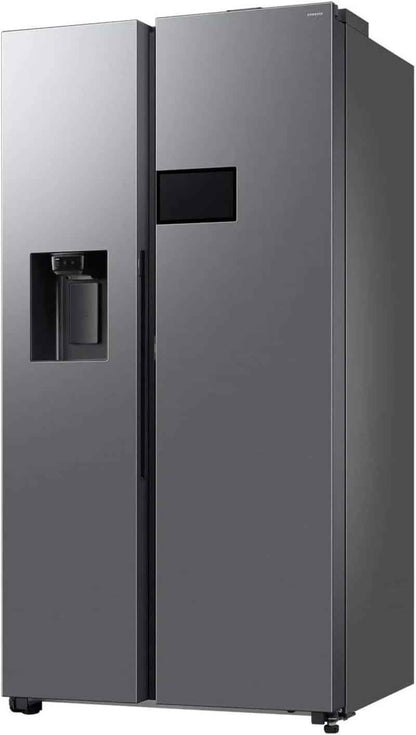 Samsung RS90F65EDTEF Réfrigérateur-Congélateur Côte À Côte, Réfrigérateur AI Avec Congélateur, 178 Cm, 621 L, Distributeur D'Eau/Glaçons Avec Réservoir D'Eau, AI Home, Commande Vocale, Aspect Inox