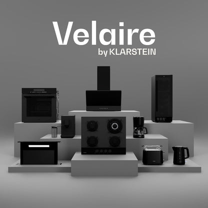 Klarstein Velaire Four Encastrable 60 Cm - 74L, 13 Modes, Classe A+, Commandes Tactiles, Nettoyage Facile, Four Électrique Encastrable, Minuterie, Noir