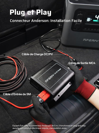 580W Chargeur De Batterie DC-DC, AF-DC060, Chargeur D'Alternateur 6X plus Rapide, Conçu Pour Générateur Électrique Portable, Compatible Avec 99% Stations Solaires Pour Camping-Car, SUV, JEEP