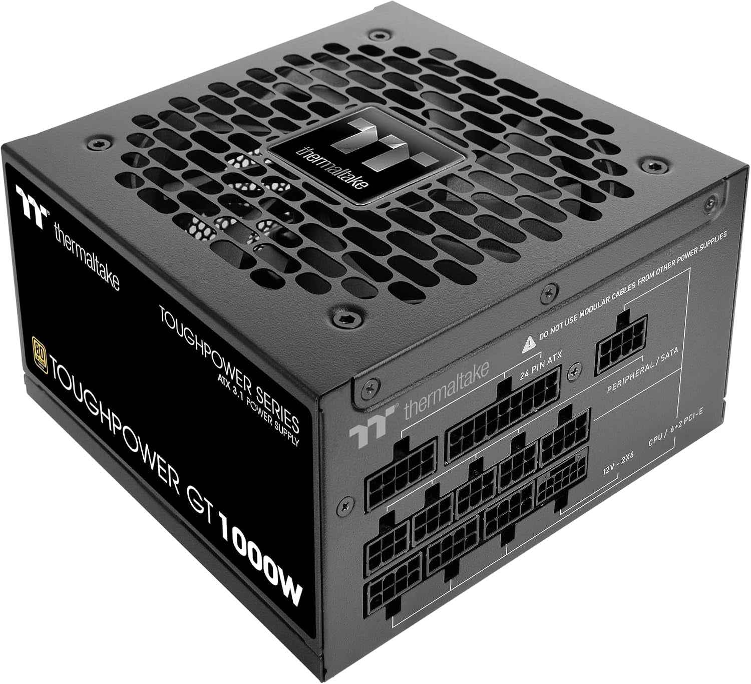 Toughpower GT 850W | ATX 3.1 | Connecteur Pcie 5.1 12V 2X6 | Fonction Smart Zero Ultra-Silencieuse | Câbles À Profil Bas | Certification 80+ Gold | Modulaire