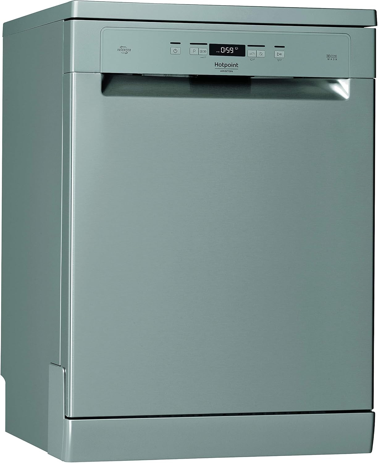 Hotpoint HFC 3C26 CW X, Lave-Vaisselle Vertical, 14 Places, Troisième Panier, Inox